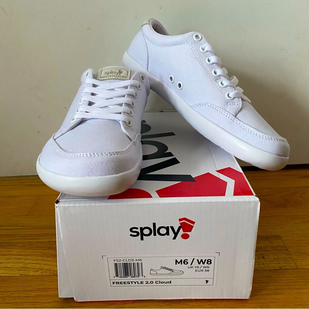 Splay Freedom Freestyle 2.0 in Cloud White Zero Drop Minimalist Sneakers 6M / 8W